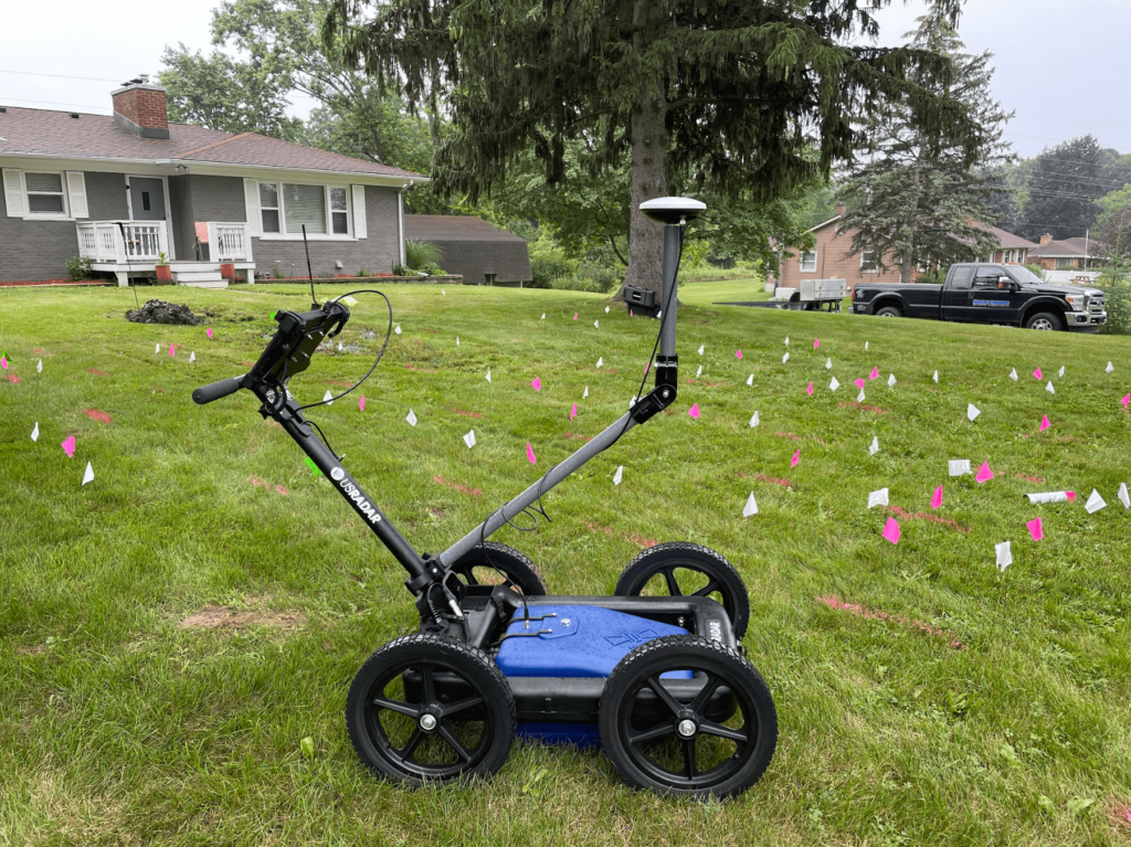 Ground penetrating radar can locate subsurface targets like septic tanks, drywells and drainfields that may be otherwise difficult to locate.